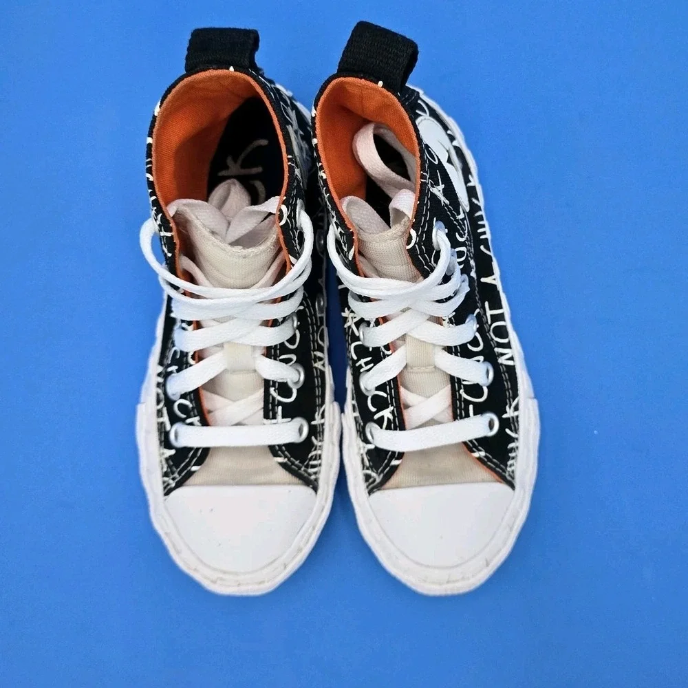 Converse Child Shoes‎ Not A Chuck All Star 373169C Black/White/Orange Sz 11